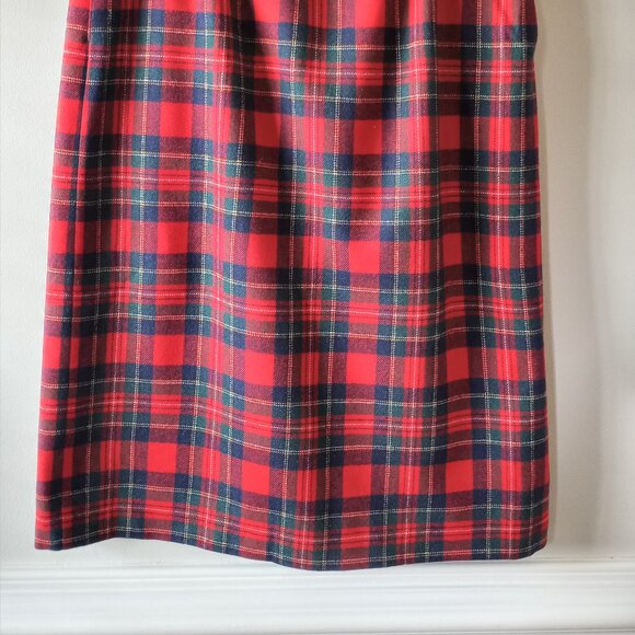 'Pendleton' Royal Stewart Tartan/Plaid Lined Wool skirt w pockets Size 14 NWOT - Picture 2 of 14